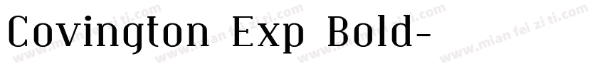 Covington Exp Bold字体转换